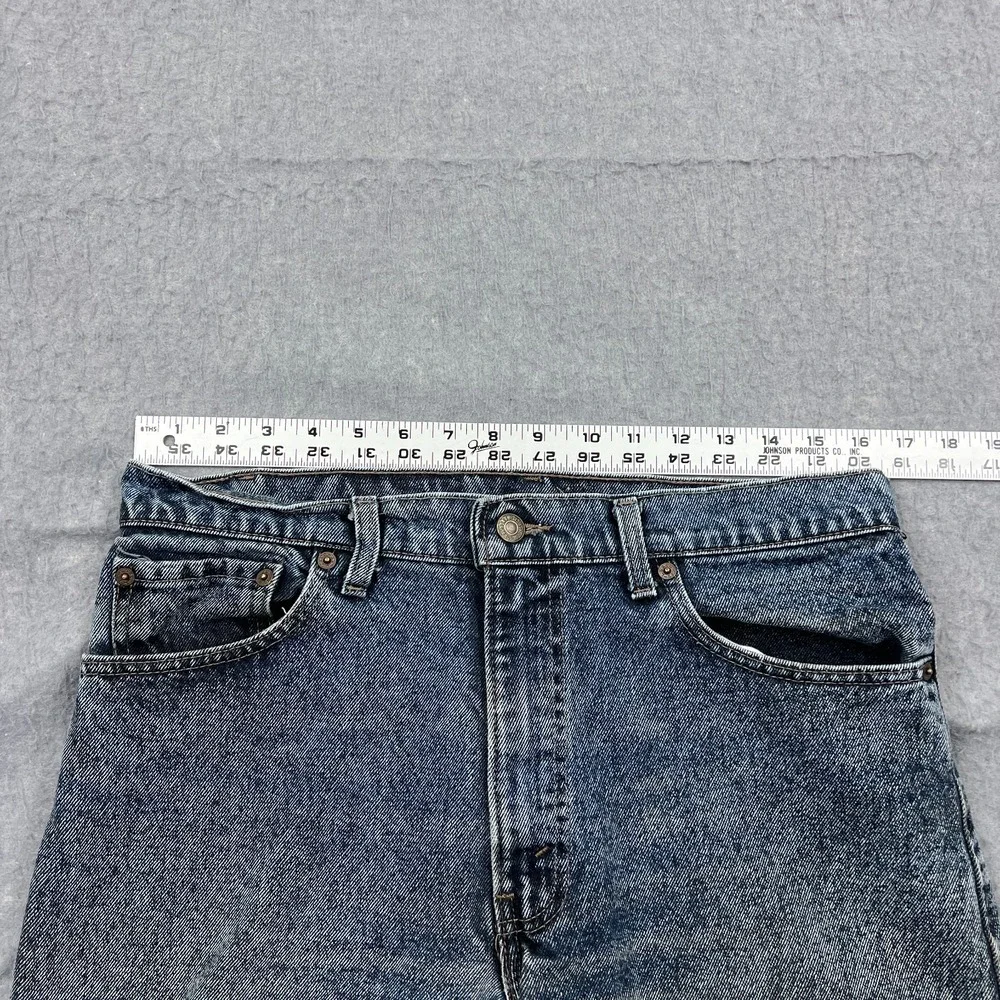 VTG Levis 550 Jeans Men's 34x30* Blue Washed Denim‎ Cotton Red Tab Made in USA